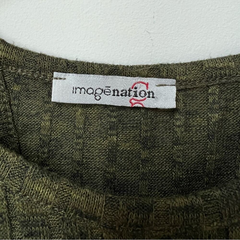Imagination Ribbed Green Cropped Tank Top Size S - Picture 5 of 5